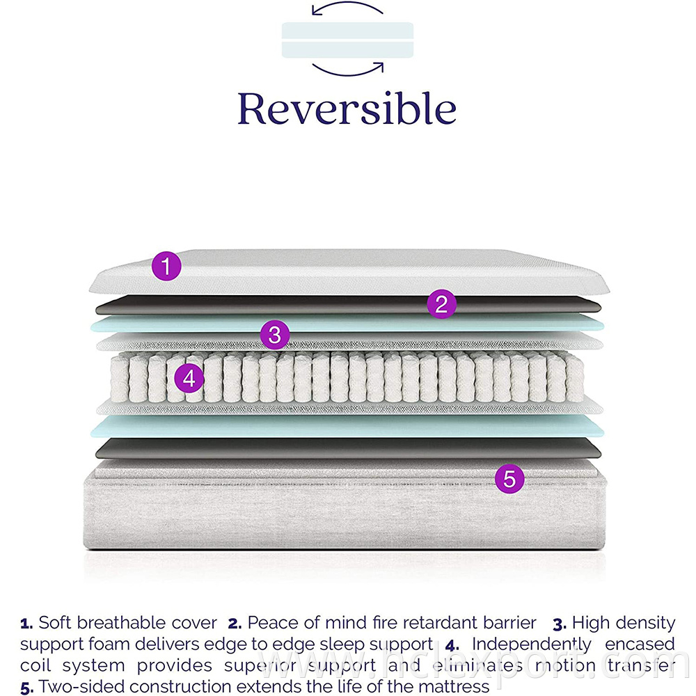 king queen mattresses protector waterproof pocket spring gel memory double sleep well twin size cover Hybrid foam mattress